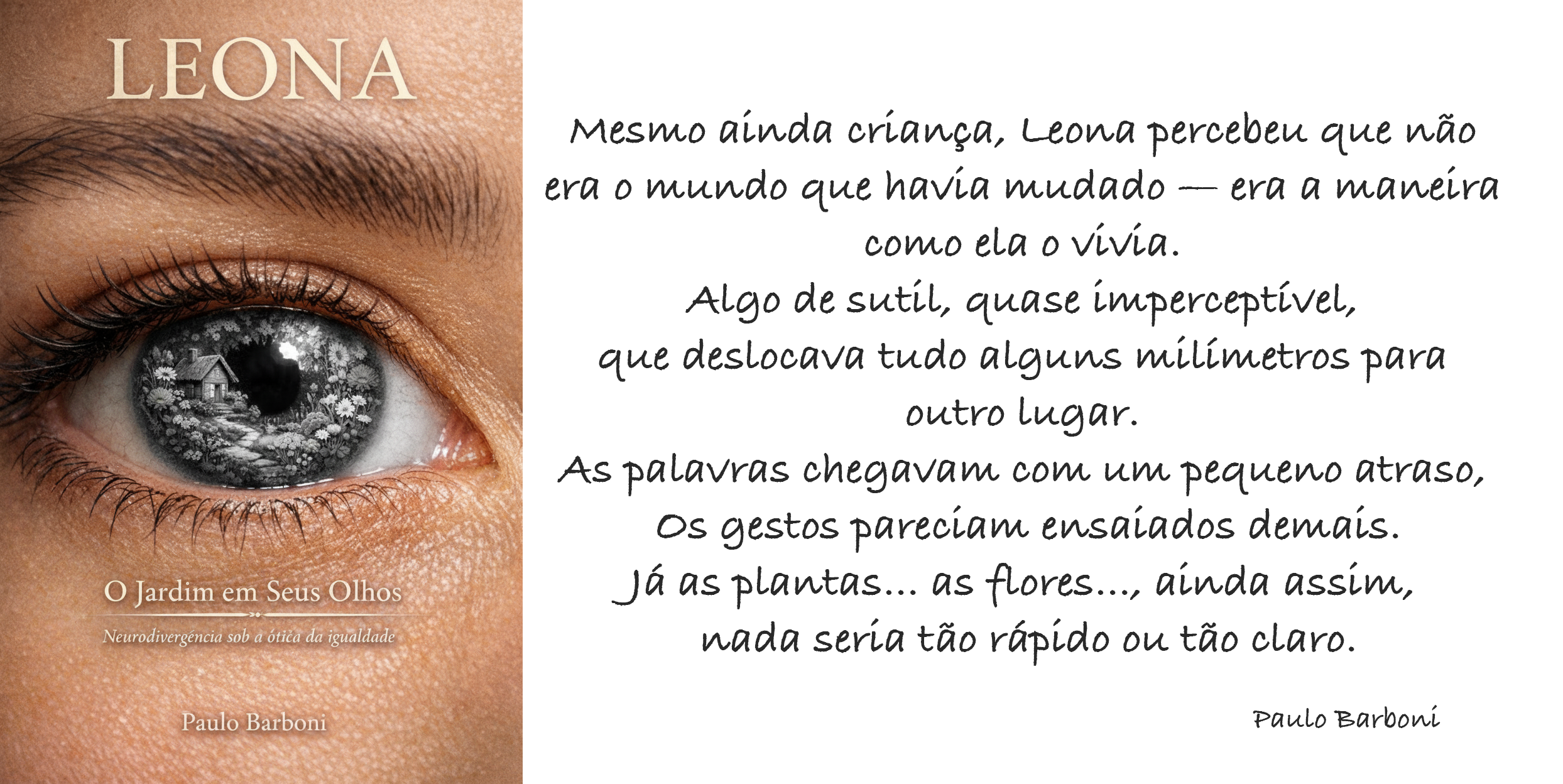 Leona, O Jardim em Seus Olhos — Banner